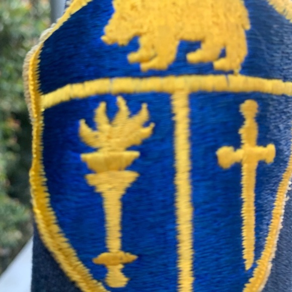 Vintage Men’s Blue Military Jacket with Pins - Picture 9 of 15